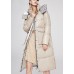 Beautiful Beige Stand Collar Graphic Casual Winter Duck Down Jacket